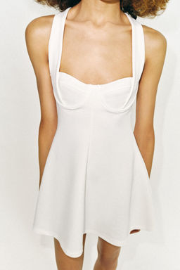 VESTIDO CORTO SKATER / Blanco roto - Zara фото 2