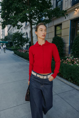 CARDIGAN WITH PETER PAN COLLAR - Zara фото 2