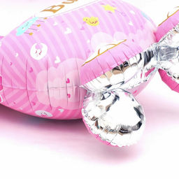 Воздушный шар фольгированный 41" «Коляска для девочки 3D», под воздух