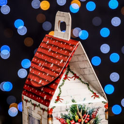 Цена за 5 шт. Подарочная коробка Домик Тёплая сказка,9,1 х 7 х 15,7 см - Simaland фото 6