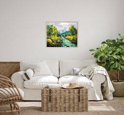 ФРЕЯ PNB/PL-078 Набор для раскрашивания по номерам 50 х 40 см Горная речка фото 7