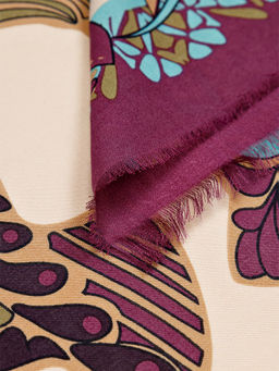 Платок жен. шелк+шерсть+мод 120х120 E16-7275-08 - Eleganzza фото 3