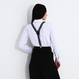 Подтяжки взрослые, ширина 2,5 см, цвет зелёный/белый/чёрный - Simaland фото 2