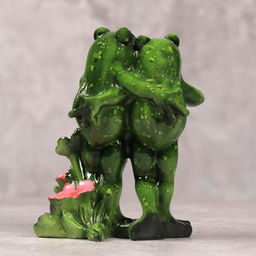 Фигурка Лягушка Влюбленные 12 см / YX5135GZ /уп 24/цветы - Галеонтрейд фото 2