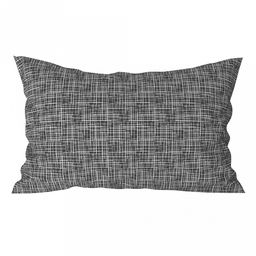 Наволочка 50х35см "Контур серый", с клапаном-запахом, бязь "Комфорт" 121г/м2, хлопок 100%, упаковка ПП 22х30см, "Домашняя мода" (Россия)