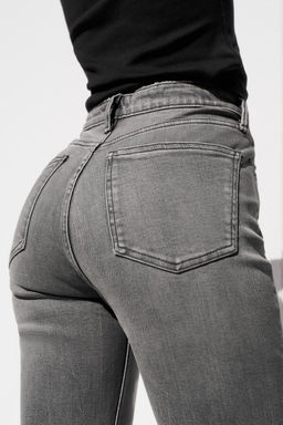 TRF CROPPED FLARE HIGH-WAIST JEANS - Zara фото 47