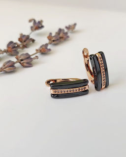 Серьги с керамикой