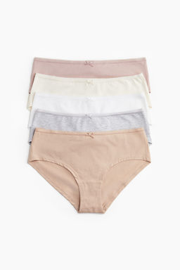 Pack de 5 bragas hipster de algod?n