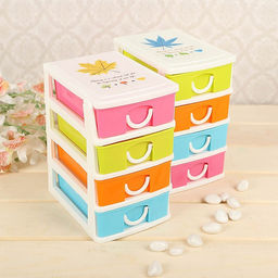 Мини - комод для мелочей 4 секции «Радуга», 13×9×14.5 см, МИКС