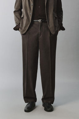 WASHED-EFFECT SUIT TROUSERS - Zara фото 24
