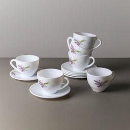 Чайный набор 12 предметов 250 мл квадратная / FXB220/FBD220-6A (7131) /уп 8/ Лаванда - ГалеонТрейд фото 2