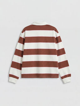 Polo Yaka ?izgili K?z ?ocuk Ti??rt