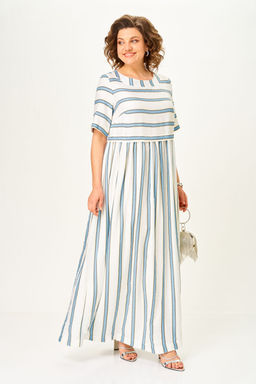 Платье Michel Chic 2165/1 голубой штрих