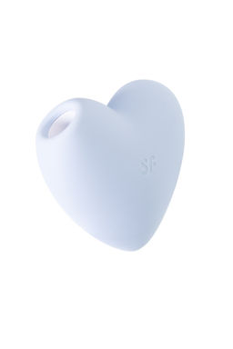Вакуум-волновой бесконтактный стимулятор клитора Satisfyer Cutie Heart, силикон, голубой  фото 6