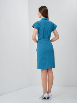 Платье с карманом на поясе OD-285-5