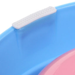 Цена за 3 шт. Миска пластиковая "Рыба моей мечты" 15*4см цвет розово-голубой/180мл