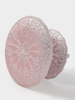 Фруктовница «ЭЛЕОНОРА БРОНЗА», d=21/28 см, стекло, голубая, розовая