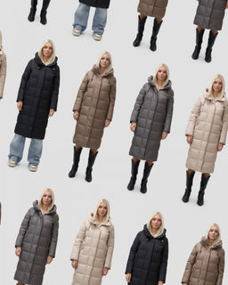 Пальто зимнее MTFORCE 9606Ch женское черное утеплитель 270 г/м²  фото 12