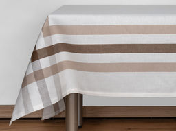 24С58-ШР 170*255 Скатерть Надежда-1 цв. 1 рис. 234 белый с бежевым