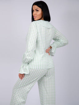 Пижама "Алези 2" зелёная, трикотаж