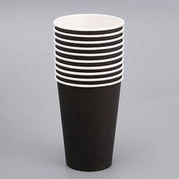 Цена за 50 шт. Стакан бумажный Черный 400 мл, диаметр 90 мм - Simaland фото 3