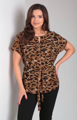 Блуза Modema 768-1 анималистический принт