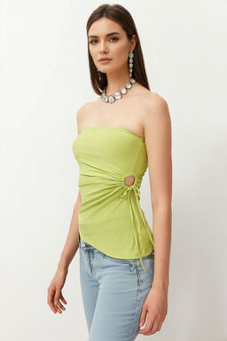 Siyah Cut Out/Pencere Detayl? Detayl? Orme Bluz TPRSS24BZ00034 - Trendyolmilla фото 16