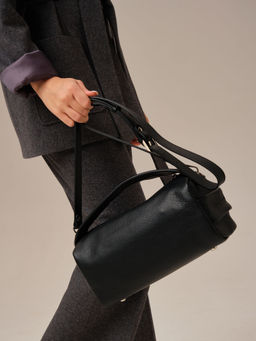 Кожаная сумка Solea DBR 31365 черный  фото 9