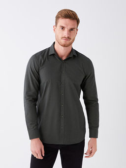 Slim Fit Uzun Kollu Arm?rl? Erkek G?mlek