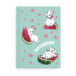 Записная книжка арт. 61551 ЗАЙКА МОЯ / А6, 117х151 мм, 48 л., твёрдый переплёт, полноцветная печать, глянцевая голографическая ламинация. 65 г/м?, одна краска, линия,