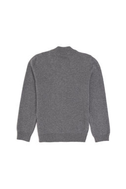Кардиган U.S. Polo Assn серый меланж из хлопка