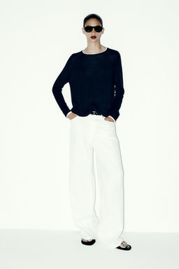DOUBLE-EFFECT KNIT JUMPER