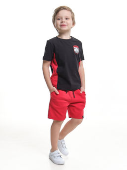 Футболка для мальчика с коротким рукавом UD 6960 черный/красный - Mini maxi фото 7