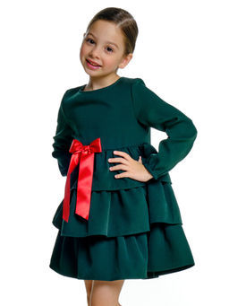 Платье для девочки нарядное UD 6937 темно зеленый - Mini maxi фото 4