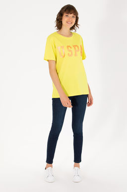 Kad_n Neon Sar_ Bisiklet Yaka Basic Ti__rt - U.s. polo assn фото 4