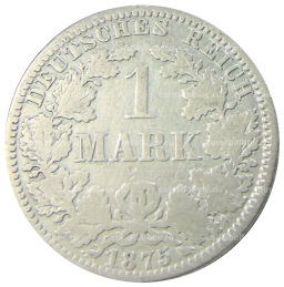 1 марка 1875 года A Германия