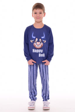 Пижама детская 7-273 (синий) Бык