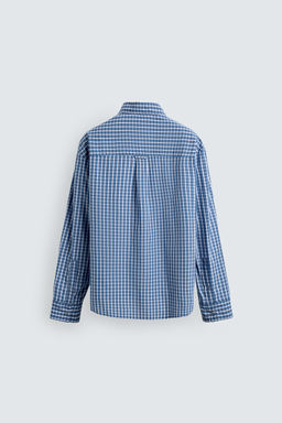 LIMITED EDITION RELAXED FIT CHECKS SHIRT - Zara фото 8