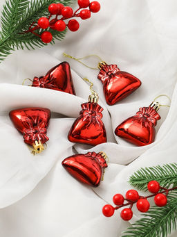 Ёлочные игрушки Зима в подарках, 60 шт., красный - Зимнее волшебство фото 10