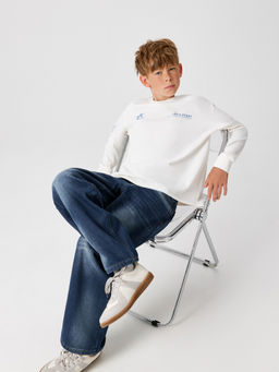 ACOOLA / Брюки джинсовые (утепленные) детские для мальчиков Ket синий  фото 3