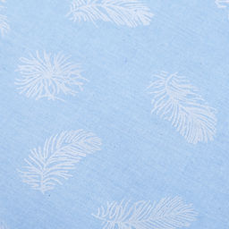 Наперник пуходержащий 60х60см Перышко на голубом, тик смесовый 135г/м2 (хлопок 80%, полиэстер 20%), на молнии, упаковка ПП 22х30см, Домашняя мода (Россия)  фото 8