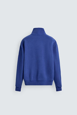 SUDADERA CUELLO CREMALLERA CINTA AARON LEVINE X ZARA / Azul?n  фото 7