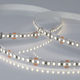 ULS-2835-168LED/m-10mm-IP20-DC24V-14W/m-5M-4000K Гибкая светодиодная лента на самоклеящейся основе. Катушка 5 м. в герметичной упаковке. Белый свет (4000K). ТМ Uniel.