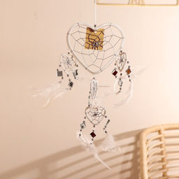 Ловец снов «Пять белых сердец», 0.7×16×45 см