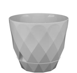 Горшок для цветов Laurel D220мм 4,5л с поддоном (серый) 221611035/03 - Homestar фото 2