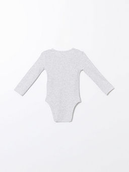 Bisiklet Yaka Uzun Kollu Erkek Bebek ??t??tl? Bodysuit