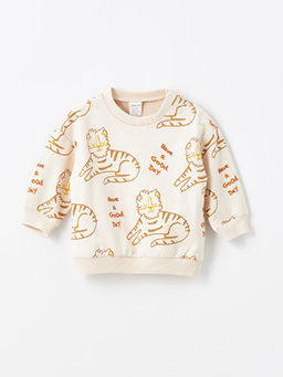 Bisiklet Yaka Uzun Kollu Erkek Bebek Sweatshirt ve ?ort 2li Tak?m - Waikiki фото 2