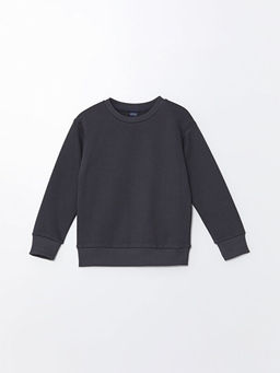Bisiklet Yaka Basic Erkek ?ocuk Sweatshirt