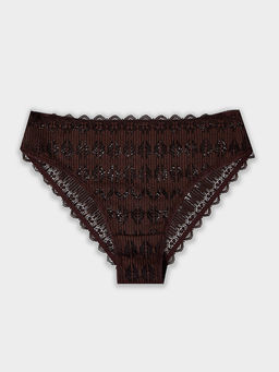 Цена за 2 штуки! Трусы женские коричневые классические кружевные - Mark formelle фото 8