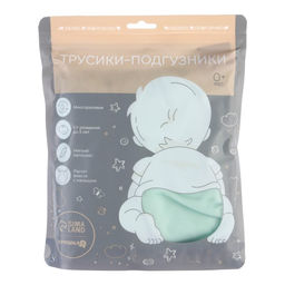 Многоразовый подгузник, флис, цвет светло зеленый - Крошка я фото 8